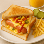 Hot Dog no Pão de Forma no Micro-ondas