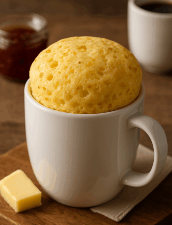 Pão de Queijo de Caneca no Micro-ondas