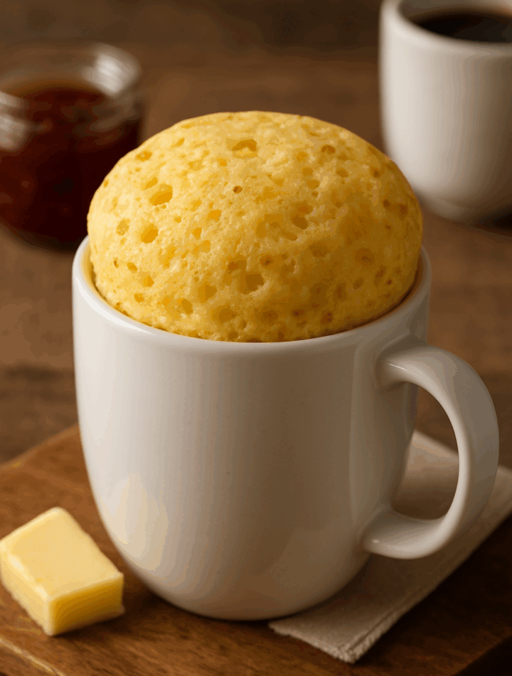 Pão de Queijo de Caneca no Micro-ondas